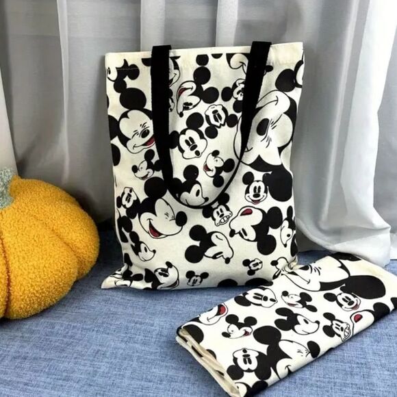 Disney’s Mickey Mouse Canvas Tote Bag - Picture 1 of 4
